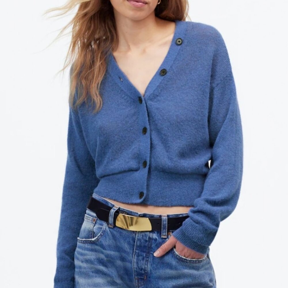 Madewell Blue Women's Cardigan Sweater